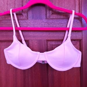 Soft pink bikini top